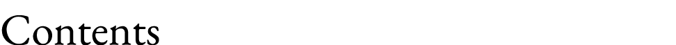 Contents 